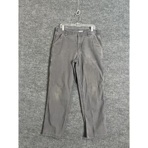 Carhartt Mens Rugged Flex Pants Size 36X34 Gray Work Wear Relaxed Fit Grunge